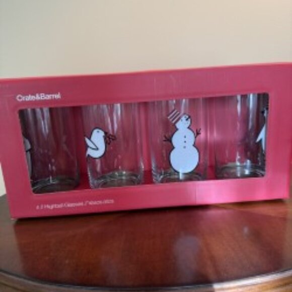 Crate&Barrel Other - Crate and Barrel Winter Glassware - NIB